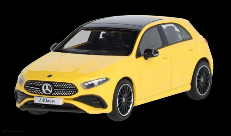 A-klasse W177 Facelift 1:43 solgul