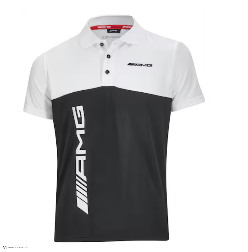Poloshirt herre sort-hvid