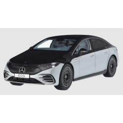 EQS V297 1:18 med belysning, hightech slv / obsidian sort