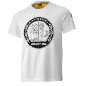 Herre t-shirt hvid/gul