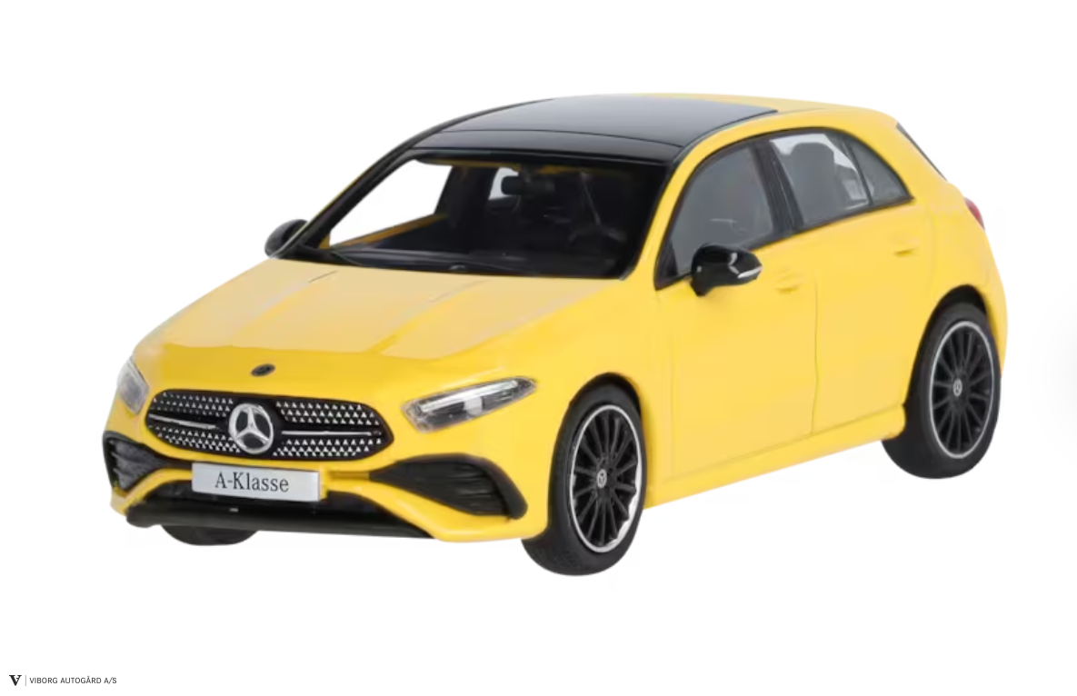 A-klasse W177 Facelift 1:43 solgul