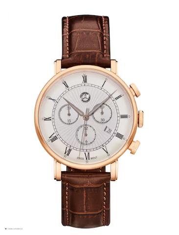 Herre kronografur, Classic Retro Gold