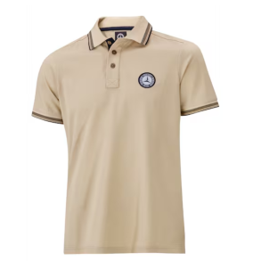 Herre poloshirt lysebrun