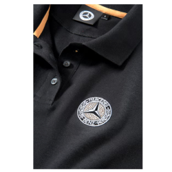 Dame poloshirt sort